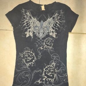 Women's Hottie Black Graphic Tee